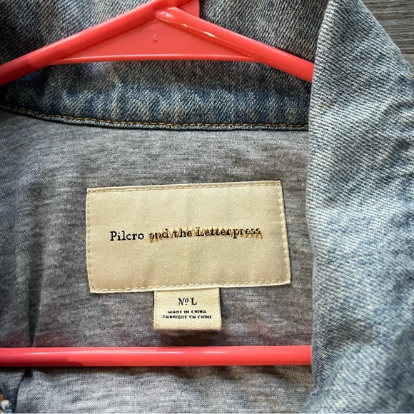 Pilcro & the Letterpress Women's Large Sherpa Denim Jacket - Picture 7 of 10